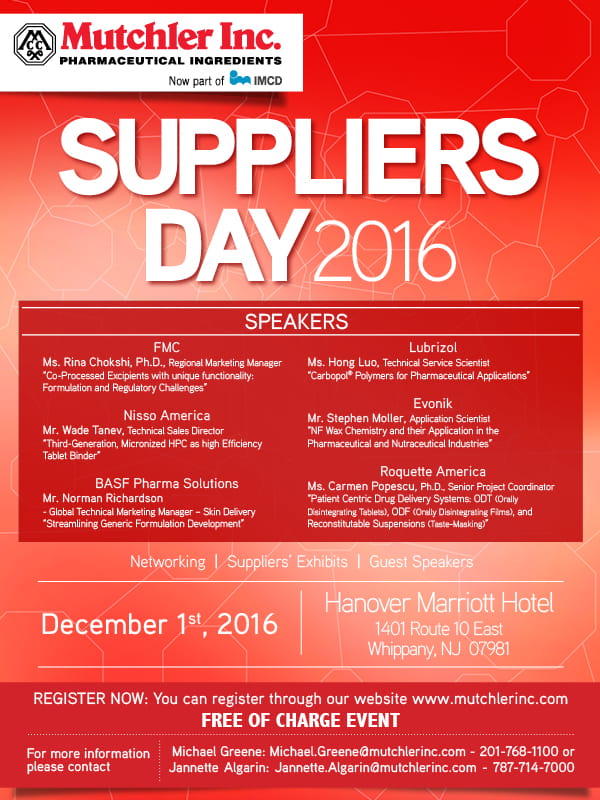 Suppliers day 2016