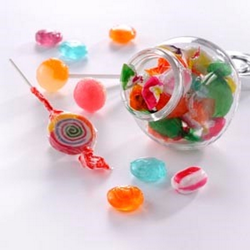 Hard boiled candies jar