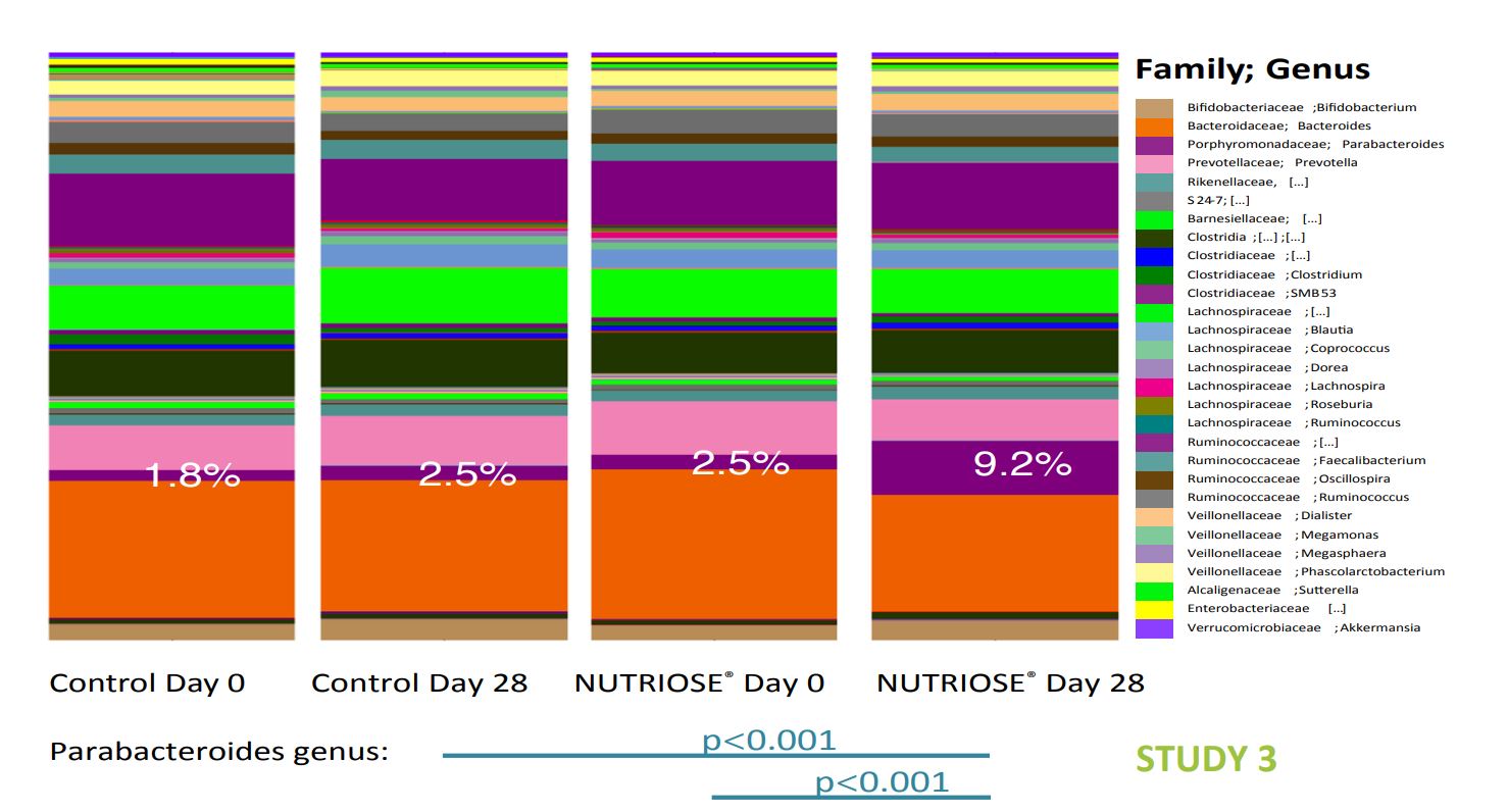 Relative bacterial abundance