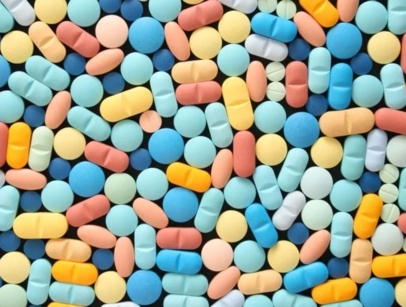 Colored pharmaceutical tablets