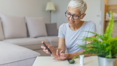 checking blood sugar