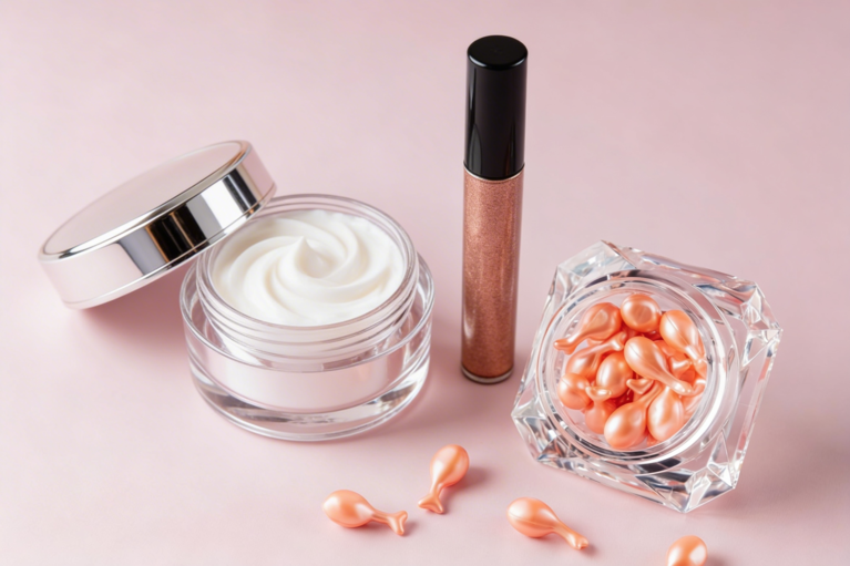 Capsules, Cream and eyeshadow